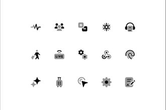 icon design, modern flaticon design app illustration button website vector icon