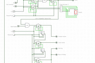 do digital circuit simulations in proteus, logisim, multisim