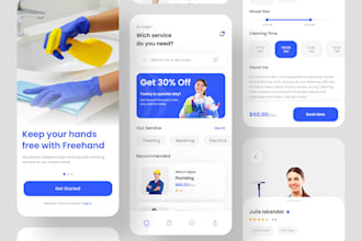 develop laundry app, service app, handyman app, drycleaner app, home service app