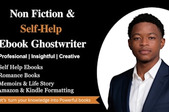 be romance ghostwriter self help ebook nonfiction book writer