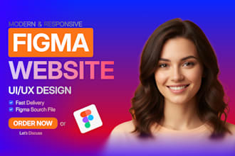 do modern website ui ux design in figma, high converting figma design