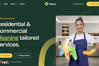 build squarespace eco cleaning website green cleaning website home service site