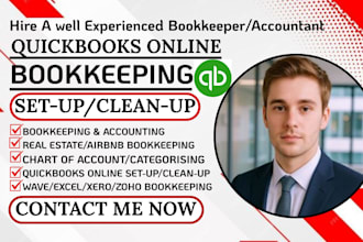 setup cleanup quickbooks and xero bookkeeping with quickbooks online and xero