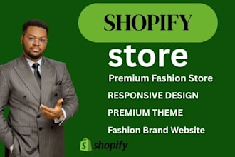 create shopify clothing website, fashion website