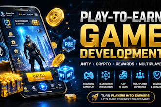 develop a play to earn crypto game app with reward systems