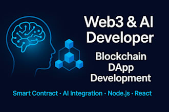 be your blockchain developer for web3 dapp with ai
