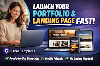 design responsive carrd templates for portfolios and landing pages