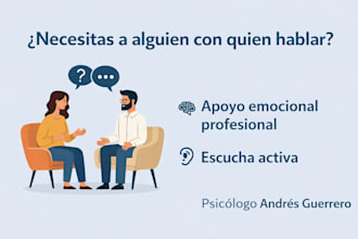 psicologo, escucha activa, apoyo emocional real