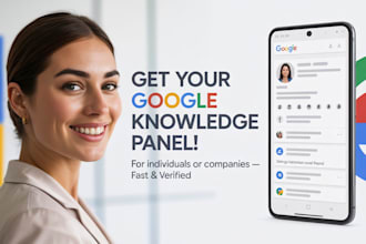 create a active google knowledge panel, knowledgepanel for individual or company