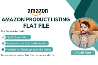 fix amazon product listing and parent child variation using flat file