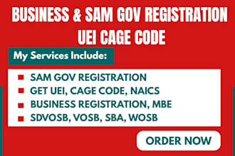 register you on sam gov, cage code, get uei, naics code, government contract