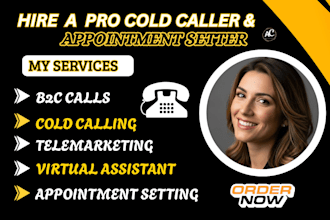 be canada usa cold caller b2b appointment setter telemarketer virtual assistant