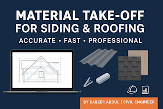 do materials take off siding and roofing quantity on your commercial projects
