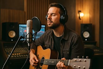 sing emotional custom country pop song acoustic storytelling folk song vocalist