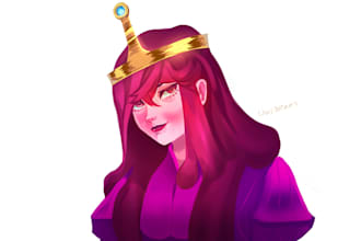 draw semirealistic oc or fan art