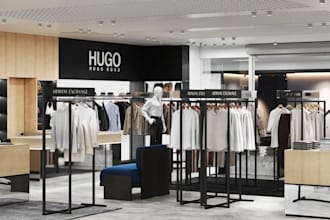 revamp luxury boutique store,front shop design, reception,fitting room rendering
