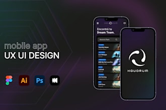 do a modern UI design for mobile apps or websites in figma