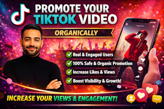 promote tiktok video organically