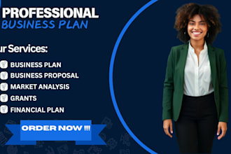 business plan writer, startup business plan, financial business plan pitch deck