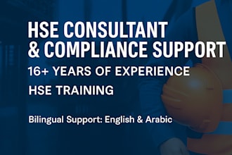provide professional hse consultation, risk assessment