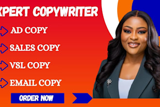 write high converting sales copy ad copy email copy and vsl script that sells