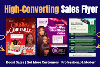 create a clean modern sales flyer that drives real sales