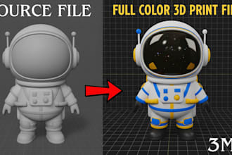 3d scan clean up model split and slice stl for 3mf conversion for bambu lab
