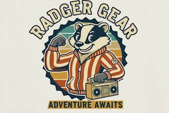 design a retro mascot for your clothing brand