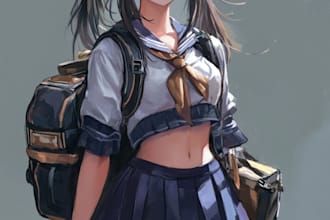 draw anime character design reference