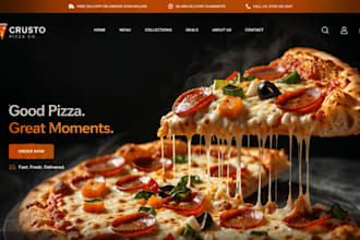 build pizza shopify store food ordering website food website restaurant website