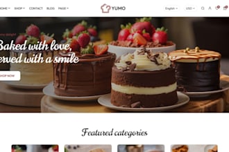 design pastries shopify chocolate cake store dessert bakery store pastry website