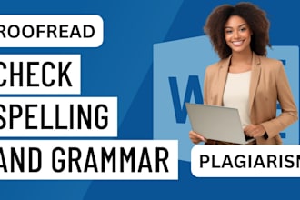 grammar check, spell check, proofread, edit, plagiarism, rewrite and format book