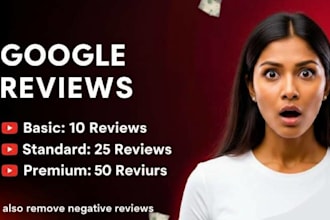 ten permanent 5 star google reviews lifetime guaranteed
