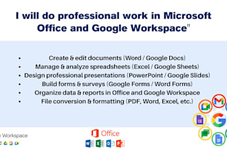 create, edit and manage files in office and google workspace