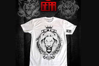make high quality t shirt lion king logo