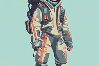 draw 2d game character or 2d game character