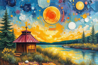 recreate any painting with acrylic art
