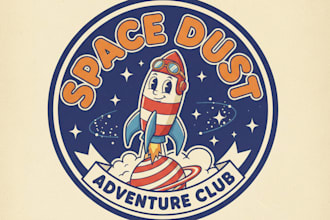 create a nostalgic logo with cartoon lettering