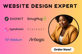 design redesign website on smugmug pixieset artlogic typedream weblium showit