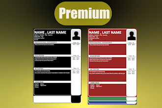 design your professional CV resume or redesign an actual one