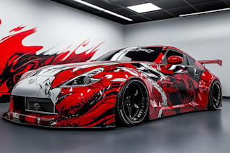 wrap design racing car wrap, car wrap design