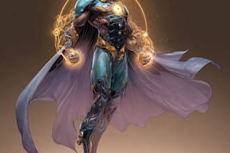 marvel or dc comic style custom illustration