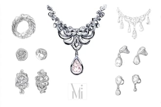create amazing jewelry sketches and find your own design