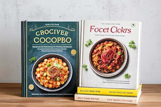 design a professional cookbook, recipe ebook, or food magazine