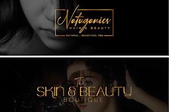 design feminine, beauty, jewelry, diamond, cosmetics logo