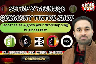 setup germany tiktok shop, germany tikok ads, manage tiktok shop dropshipping