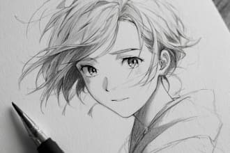 draw a character in manga style