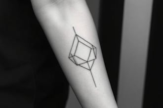 make a line art design and minimalist tattoo for you