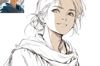 make illustration in  manga style