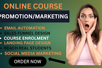 do udemy online course promotion online course marketing sales funnel setup